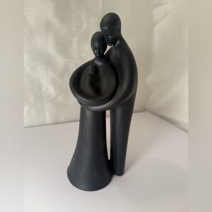 Royal Doulton Matte Black Basalt Figurine ~ Family H.N 2721 ~ 1977